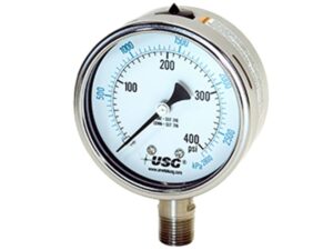 Манометры US Gauge моделей 1550 и 1553 из нержавеющей стали с жидкостным заполнением